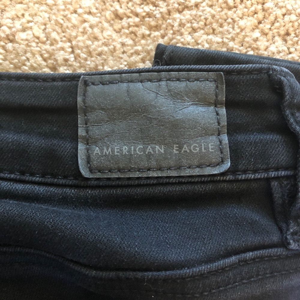 AEO Next Level Stretch Black High Rise Skinny Jean - Picture 10 of 12
